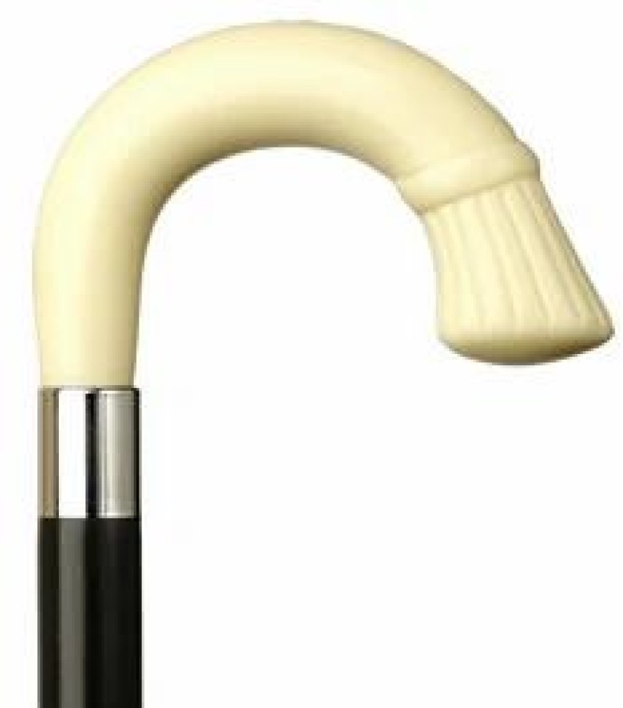 * Harvy Black Crown Nose Cane Maple Shaft Ivory Handle -Affordable Gift For Your Loved One! Item #Dhar-12088 Walking Canes