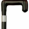 * Harvy Black Square Cane Maple Shaft, Shell Handle -Affordable Gift For Your Loved One! Item #Dhar-12099 Walking Canes