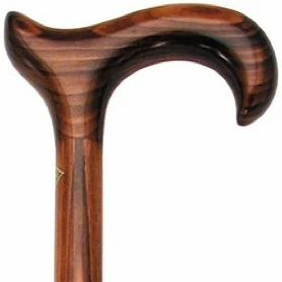 * Harvy Men Extra Wide Ergonomic Derby Cane Scorched Cherry -Affordable Gift For Your Loved One! Item #Dhar-07648 Walking Canes