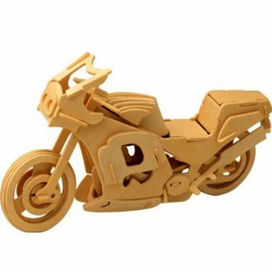 * All4Lessshop 3-D Wooden Puzzle Racing Motorcycle -Affordable Gift For Your Little One! Item #Dchi-Wpz-P023 3-D Wooden Puzzles