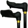 * Harvy Uni Adjustable Palm Grip Cane Black Aluminum -Affordable Gift For Your Loved One! Item #Dhar-50808 Walking Canes