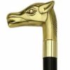 * Harvy Uni Horse Head Cane Black Maple, Solid Brass Handle -Affordable Gift For Your Loved One! Item #Dhar-11268 Walking Canes