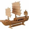 * All4Lessshop 3-D Wooden Puzzle Oriental Sail Boat Model -Affordable Gift For Your Little One! Item #Dchi-Wpz-P045 3-D Wooden Puzzles