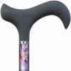 * Harvy Ladies Soft Touch Derby Cane Violet Burlwood Carbon Fiber -Affordable Gift For Your Loved One! Item #Dhar-75454 Walking Canes