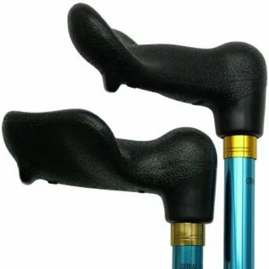 * Harvy Uni Adjustable Palm Grip Cane Blue Aluminum -Affordable Gift For Your Loved One! Item #Dhar-50802 Walking Canes