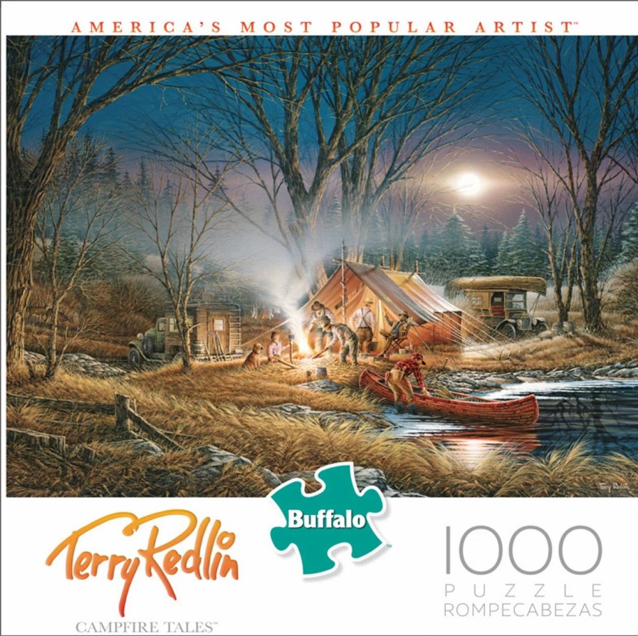 * Buffalo Games Terry Redlin Campfire Tales 1000 Piece Jigsaw Puzzle Fall Puzzles