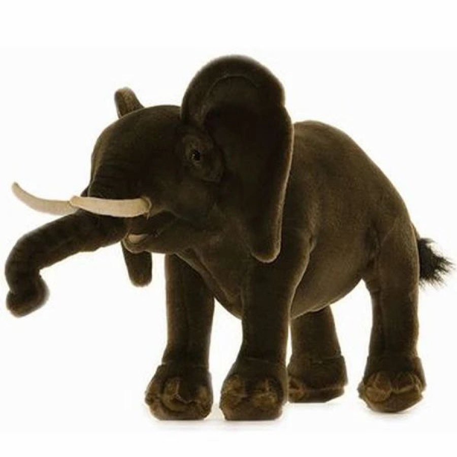 * Asian Elephant Toy Reproduction By Hansa, 11" Long -Affordable Gift For Your Little One! Item #Dhan-3482 Hansa Animals