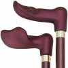 * Harvy Soft Touch Palm Grip Cane Metallic Burgundy/Black -Affordable Gift For Your Loved One! Item #Dhar-07875 Walking Canes