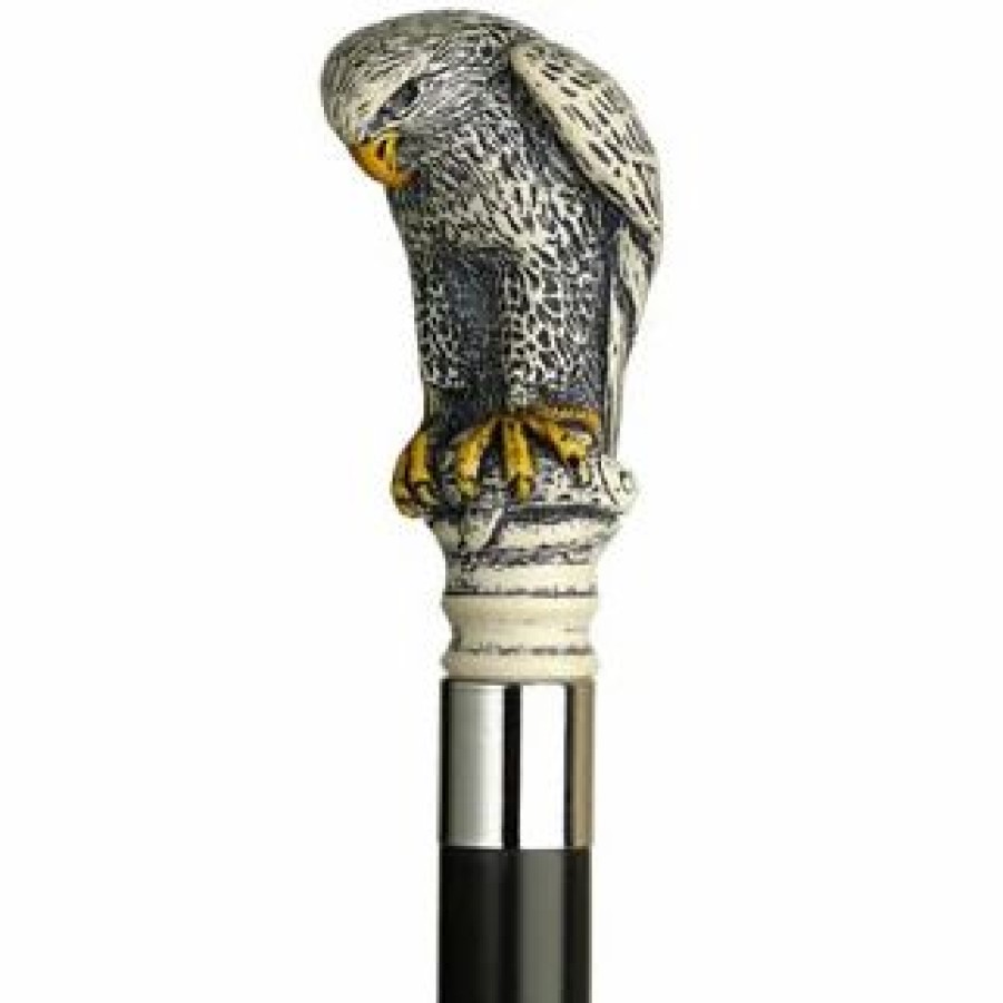 * Harvy Uni Bird Of Prey Cane Black Shaft -Affordable Gift For Your Loved One! Item #Dhar-10818 Walking Canes