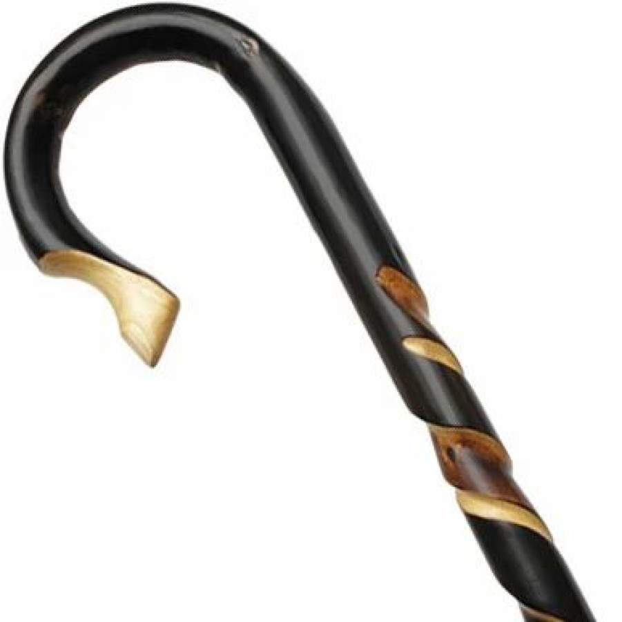 * Harvy Uni Shepherd Style Crook Cane Natural Chestnut -Affordable Gift For Your Loved One! Item #Dhar-10560 Walking Canes