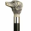 * Harvy Uni Retriever Dog Head Cane Black Shaft -Affordable Gift For Your Loved One! Item #Dhar-10868 Walking Canes