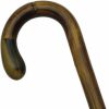 * Harvy Men Bulb Nose Crook Cane Manilla Shaft, Horn Handle -Affordable Gift For Your Loved One! Item #Dhar-69000 Walking Canes