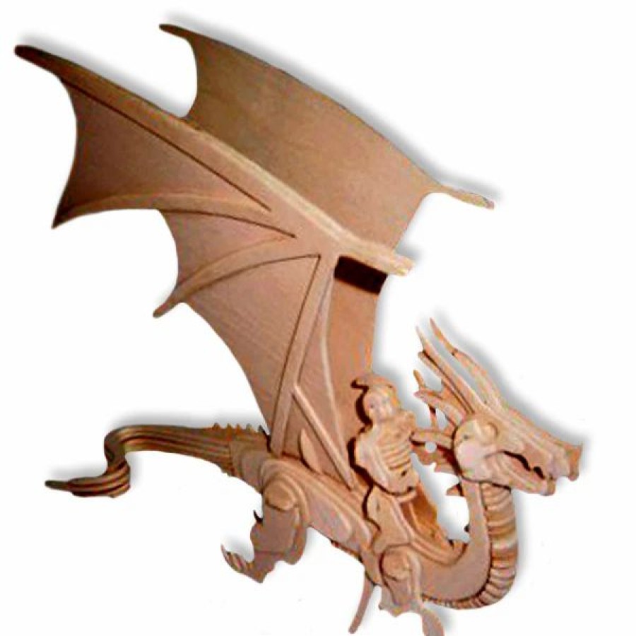 * All4Lessshop 3-D Wooden Puzzle Flying Dragon -Affordable Gift For Your Little One! Item #Dchi-Wpz-M042 3-D Wooden Puzzles