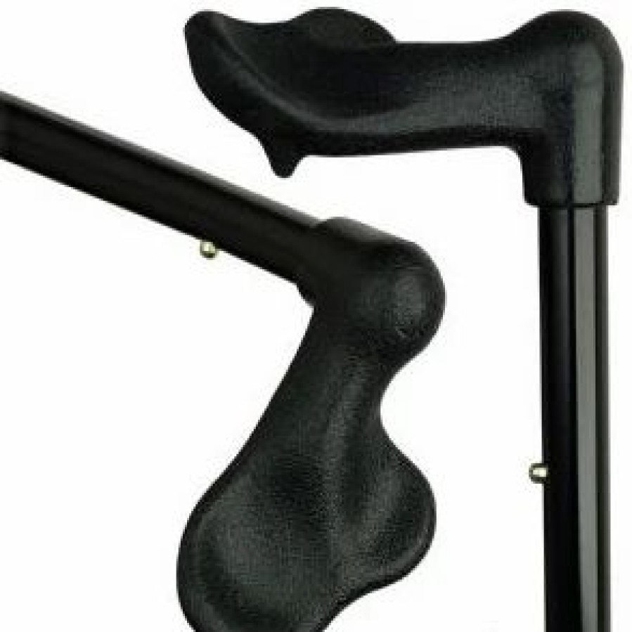 * Harvy Uni Folding Adjustable Shaft Palm Grip Cane Black -Affordable Gift For Your Loved One! Item #Dhar-52808 Walking Canes