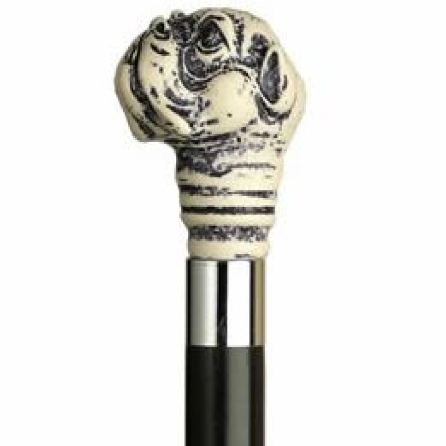 * King Of Canes Uni Bull Dog Head Cane Black Shaft -Affordable Gift For Your Loved One! Item #Dhar-10728 Walking Canes