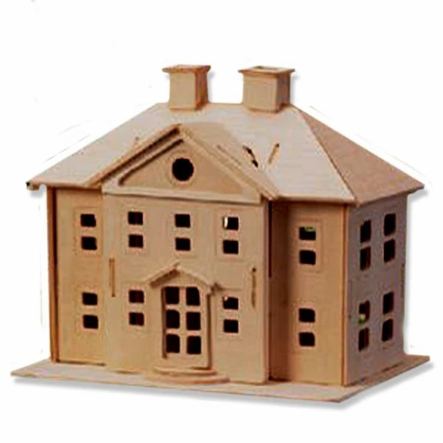 * All4Lessshop 3-D Wooden Puzzle Country Mansion -Affordable Gift For Your Little One! Item #Dchi-Wpz-P071 3-D Wooden Puzzles