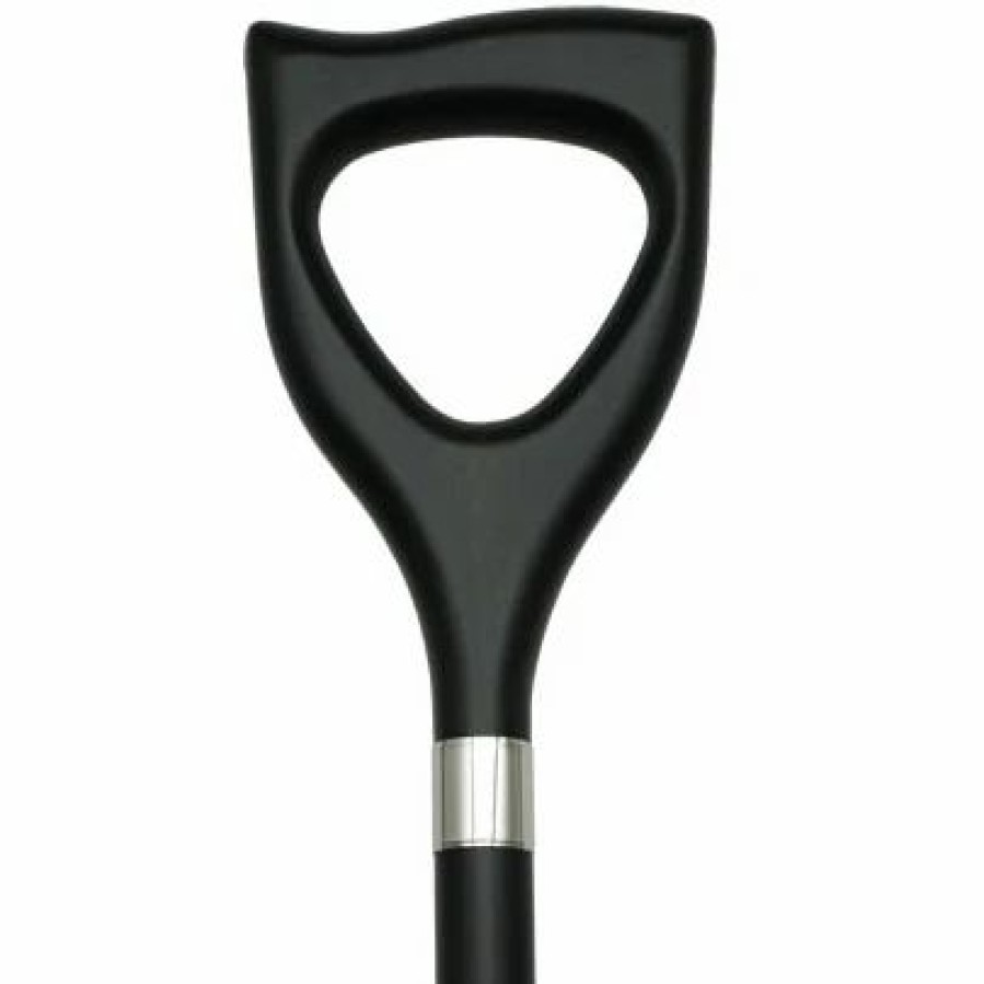 * Harvy Men Black Shovel Cane Black Maple -Affordable Gift For Your Loved One! Item #Dhar-59008 Walking Canes