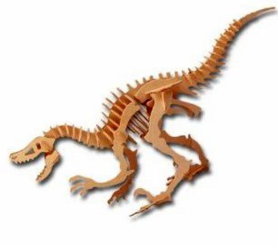 * All4Lessshop 3-D Wooden Puzzle Large Velociraptor 3-D Wooden Puzzles