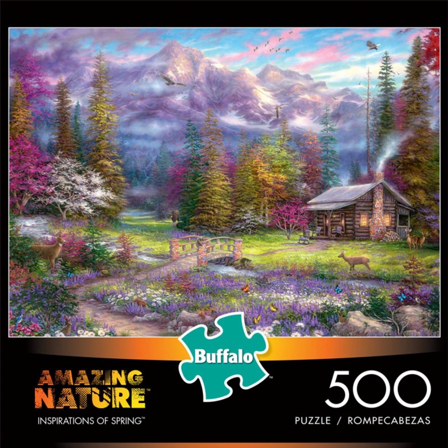 * Buffalo Games Chuck Pinson Amazing Nature Inspirations Of Spring 500 Piece Jigsaw Puzzle Fall Puzzles