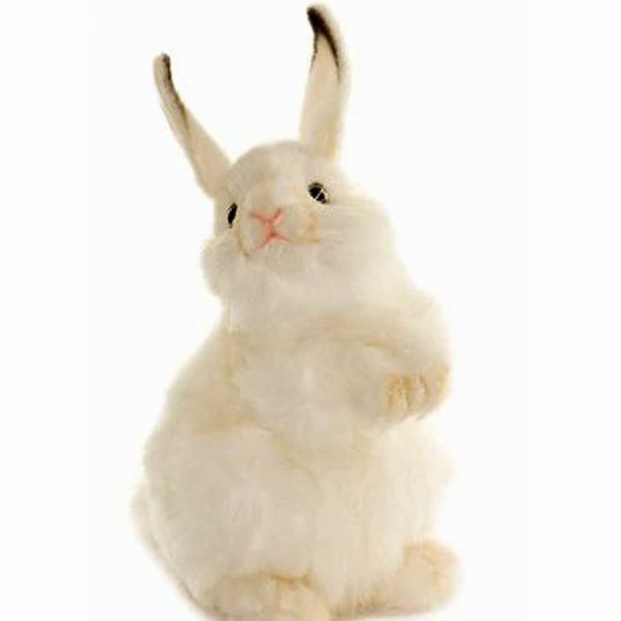 * Baby White Rabbit Toy Reproduction By Hansa, 13" Tall -Affordable Gift For Your Little One! Item #Dhan-3313 Hansa Animals