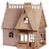 * All4Lessshop 3-D Wooden Puzzle House With Porch 3-D Wooden Puzzles