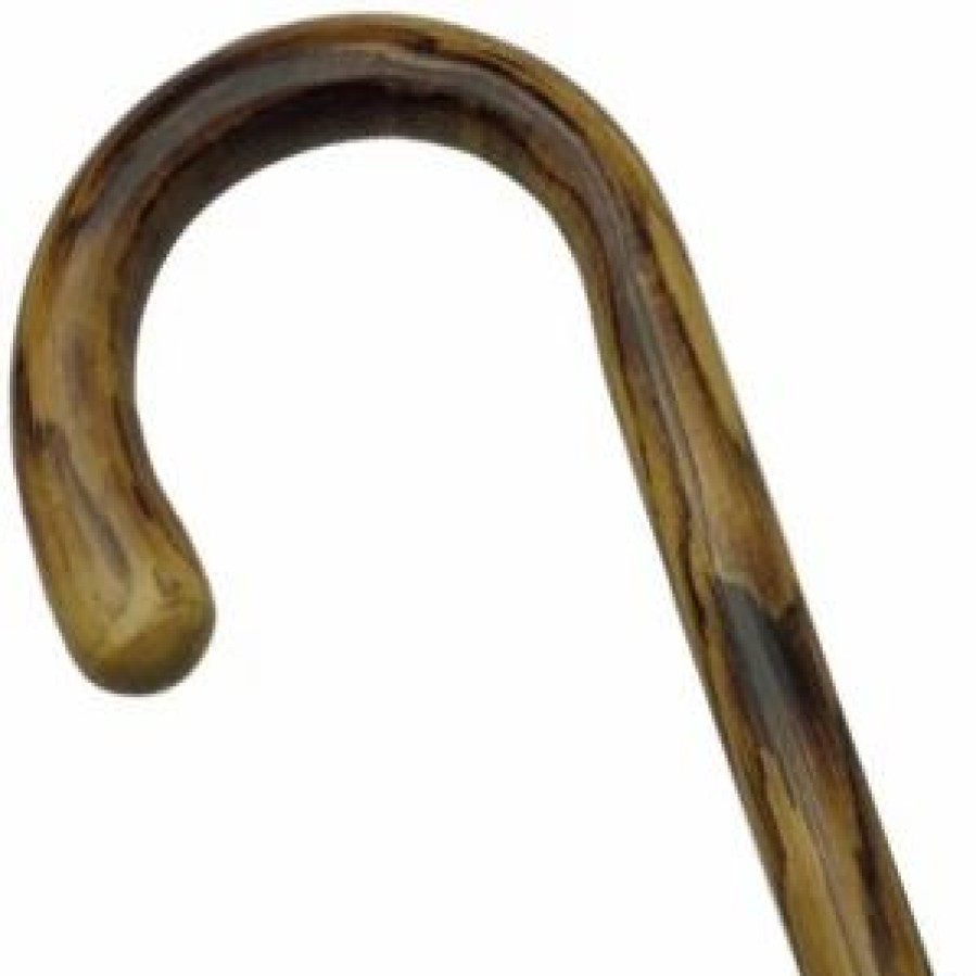 * Harvy Men Light Nose Crook Cane Scorched Chestnut -Affordable Gift For Your Loved One! Item #Dhar-80000 Walking Canes