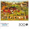 * Buffalo Games Charles Wysocki Blackbirds Roost At Mill Creek 500 Piece Jigsaw Puzzle Fall Puzzles