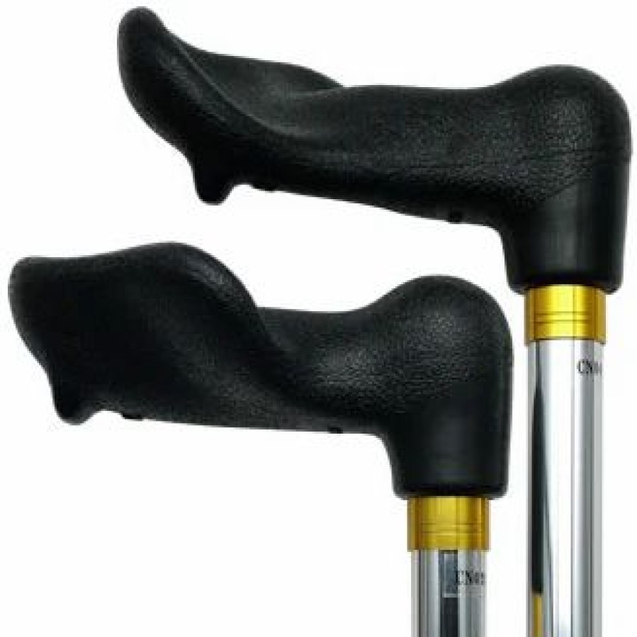 * Harvy Uni Adjustable Palm Grip Cane Chrome Aluminum -Affordable Gift For Your Loved One! Item #Dhar-50811 Walking Canes