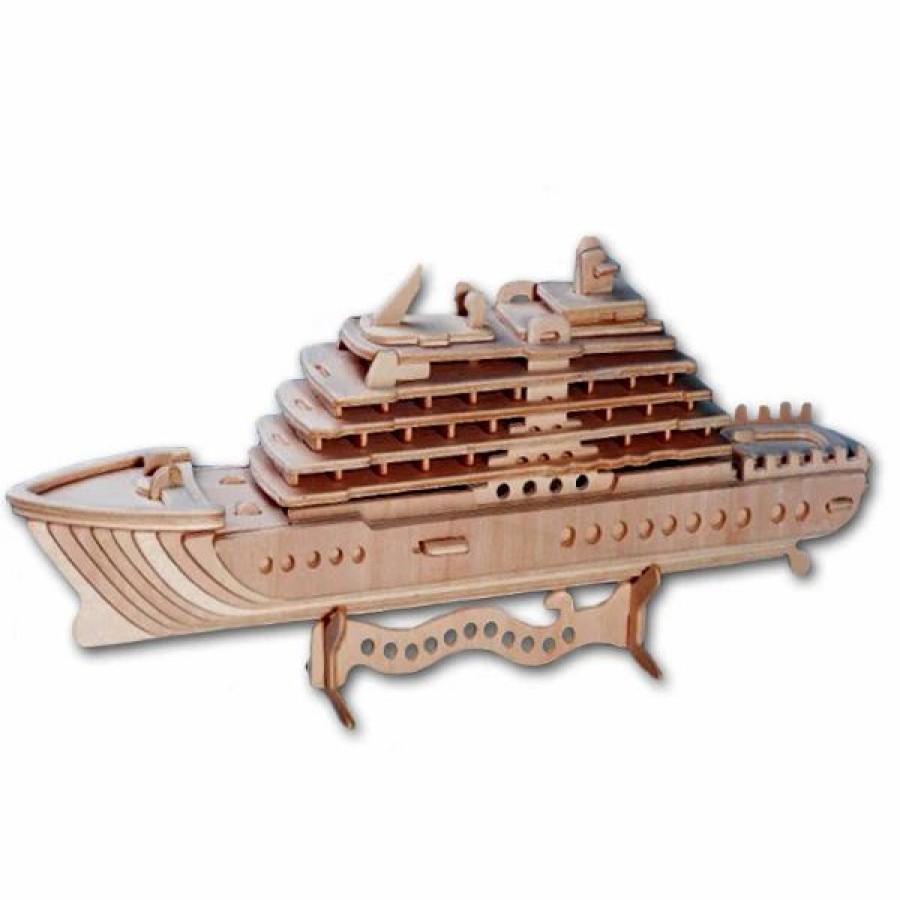 * All4Lessshop 3-D Wooden Puzzle Luxury Yacht -Affordable Gift For Your Little One! Item #Dchi-Wpz-P119 3-D Wooden Puzzles