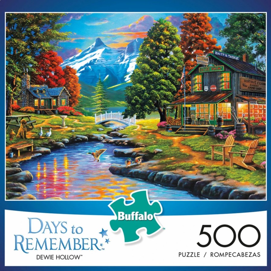 * Buffalo Games Days To Remember Dewie Hollow 500 Piece Jigsaw Puzzle Fall Puzzles