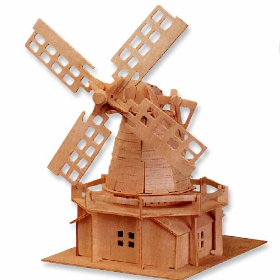 * All4Lessshop 3-D Wooden Puzzle Holland Windmill -Affordable Gift For Your Little One! Item #Dchi-Wpz-P056 3-D Wooden Puzzles