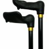 * Harvy Uni Adjustable Palm Grip Cane Black Black -Affordable Gift For Your Loved One! Item #Dhar-51208 Walking Canes