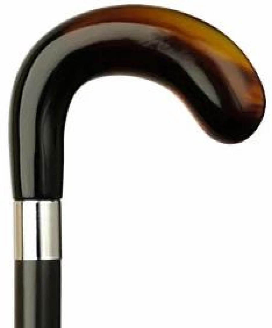 * Harvy Men Golf Cane Black Maple Shaft, Shell Handle -Affordable Gift For Your Loved One! Item #Dhar-12059 Walking Canes