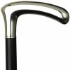 * Harvy Men L Cane Black Maple Shaft, Alpacca Handle -Affordable Gift For Your Loved One! Item #Dhar-12600 Walking Canes