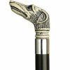 * Harvy Uni Whippet Dog Head Cane Black Shaft -Affordable Gift For Your Loved One! Item #Dhar-10858 Walking Canes