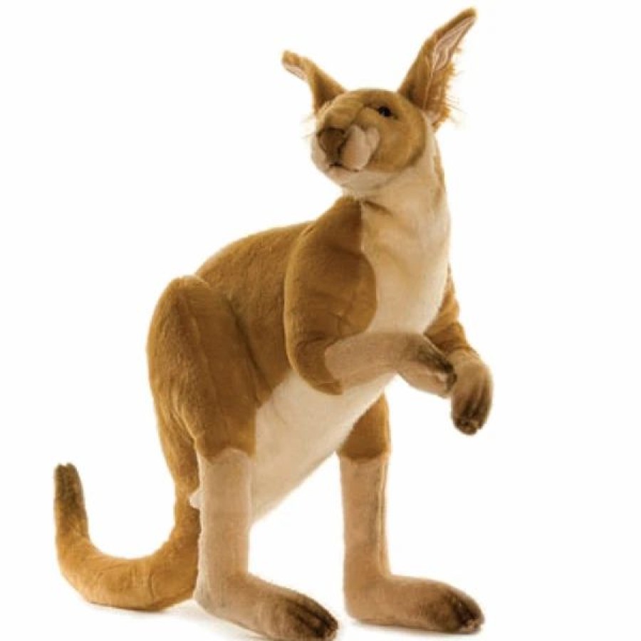 * Male Red Kangaroo Toy Reproduction By Hansa, 25" Tall -Affordable Gift For Your Little One! Item #Dhan-4226 Hansa Animals