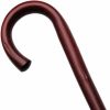 * Harvy Men Round Nose Crook Cane Burgundy Genuine Chestnut -Affordable Gift For Your Loved One! Item #Dhar-34340 Walking Canes