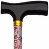 * Harvy Men Adjustable Fritz Cane American Flag Aluminum -Affordable Gift For Your Loved One! Item #Dhar-60600 Walking Canes