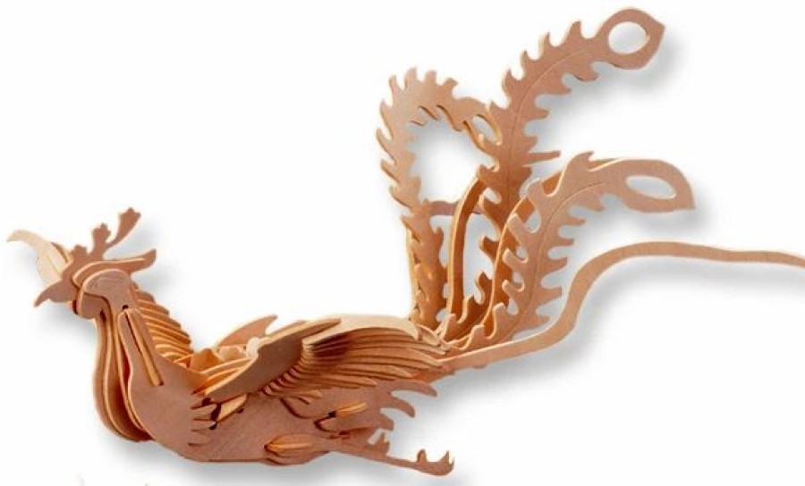 * All4Lessshop 3-D Wooden Puzzle Phoenix -Affordable Gift For Your Little One! Item #Dchi-Wpz-M033 3-D Wooden Puzzles