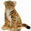 * Sitting Tiger Cub Toy Reproduction By Hansa, 12" Tall -Affordable Gift For Your Little One! Item #Dhan-4263 Hansa Animals