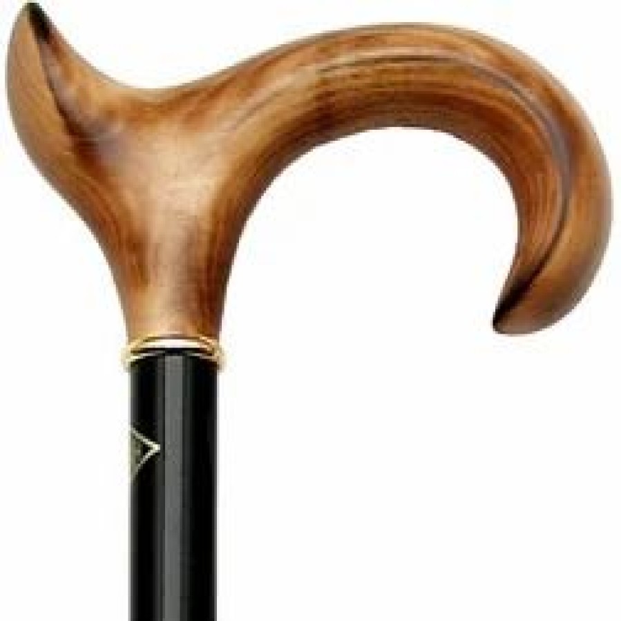 * Harvy Ladies Fashionable Cane Black Shaft, Maple Handle -Affordable Gift For Your Loved One! Item #Dhar-07735 Walking Canes