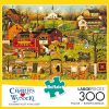 * Buffalo Games Charles Wysocki Blackbirds Roost At Mill Creek 300 Large Piece Jigsaw Puzzle Fall Puzzles