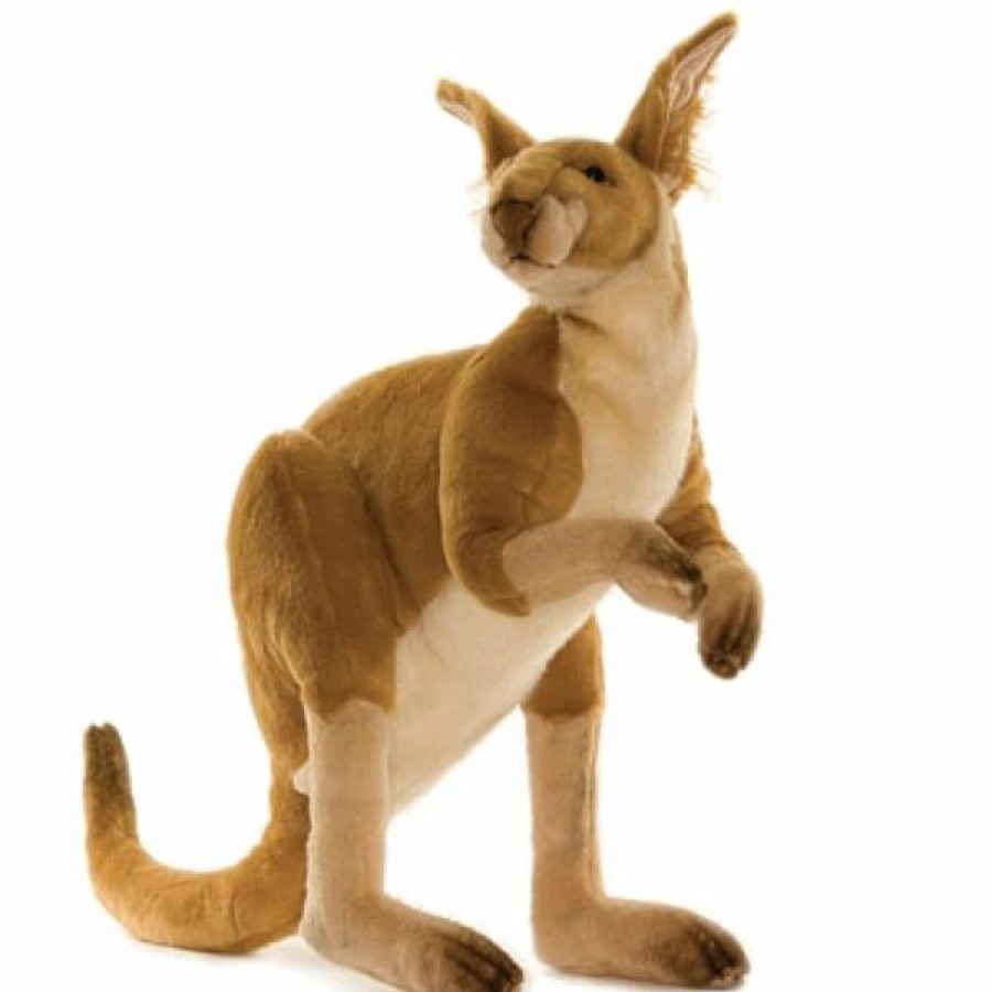 * Male Red Kangaroo Toy Reproduction By Hansa, 25" Tall -Affordable Gift For Your Little One! Item #Dhan-4226 Hansa Animals