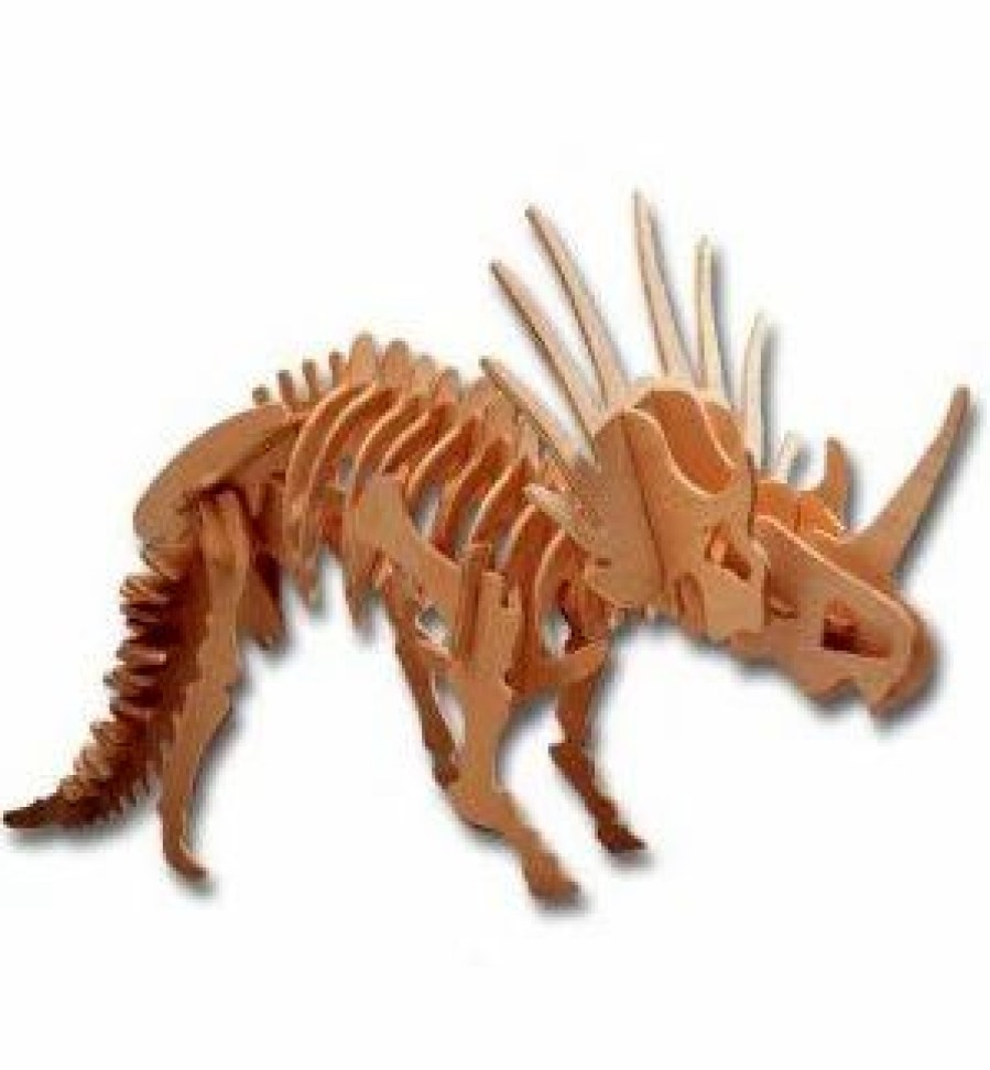 * All4Lessshop 3-D Wooden Puzzle Large Styracosaurus 3-D Wooden Puzzles