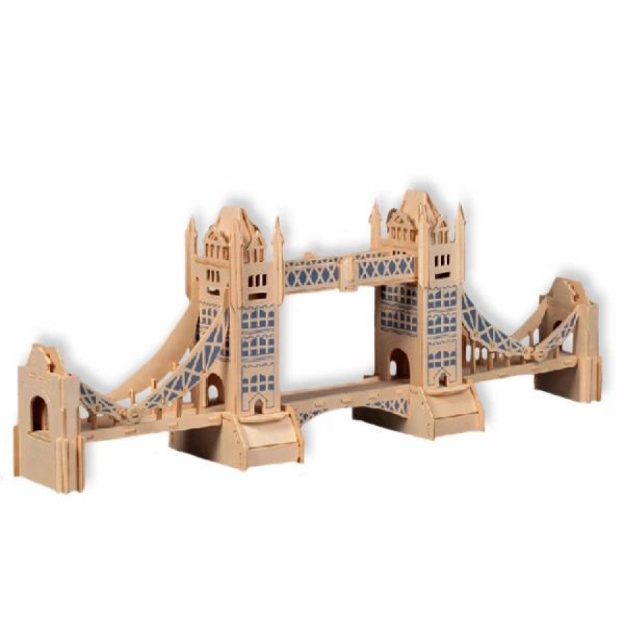 * All4Lessshop 3-D Wooden Puzzle Tower Bridge -Affordable Gift For Your Little One! Item #Dchi-Wpz-P055 3-D Wooden Puzzles