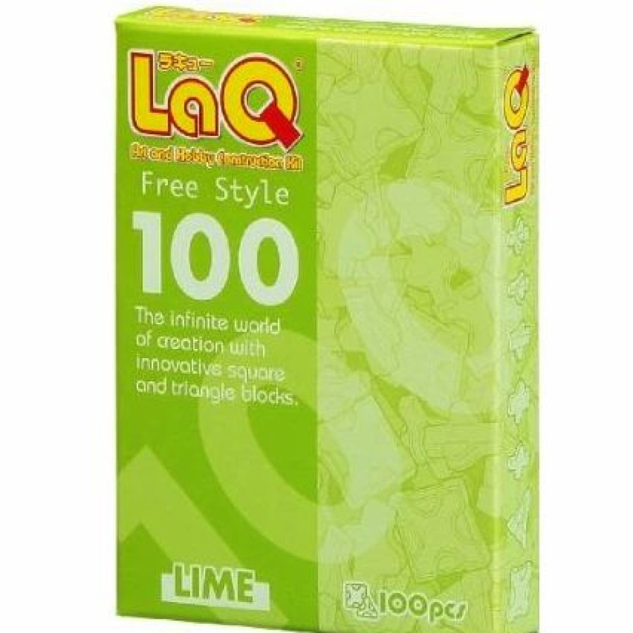 * Original Laq Puzzle Play Set Free Style 100 Lime Pc -Affordable Gift For Your Little One! Item #Dlaq-000484 Laq Puzzles