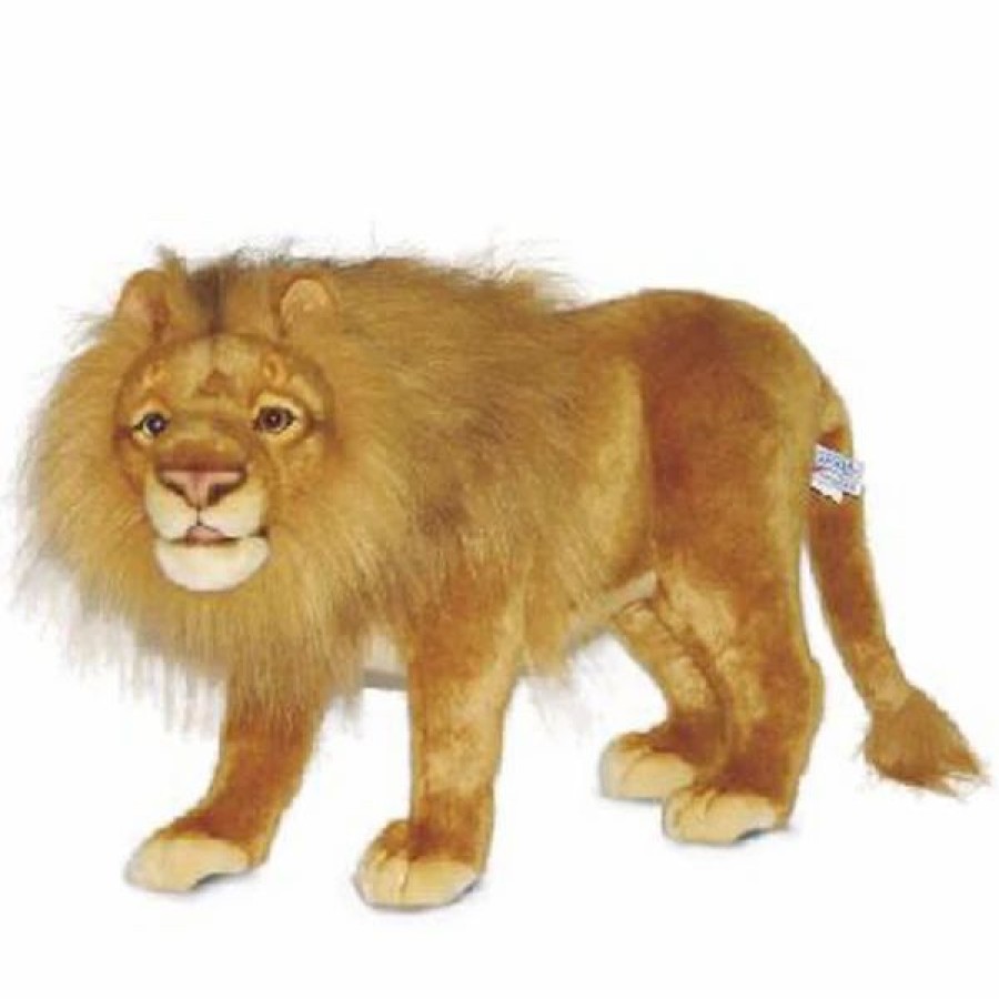 * Standing Lion Toy Reproduction By Hansa, 24" Long -Affordable Gift For Your Little One! Item #Dhan-4958 Hansa Animals