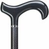 * Harvy Men Derby Cane Black Triple Wound Carbon Fiber Shaft -Affordable Gift For Your Loved One! Item #Dhar-75058 Walking Canes