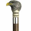 * Harvy Uni Bald Eagle Head Cane Walnut Shaft -Affordable Gift For Your Loved One! Item #Dhar-10877 Walking Canes