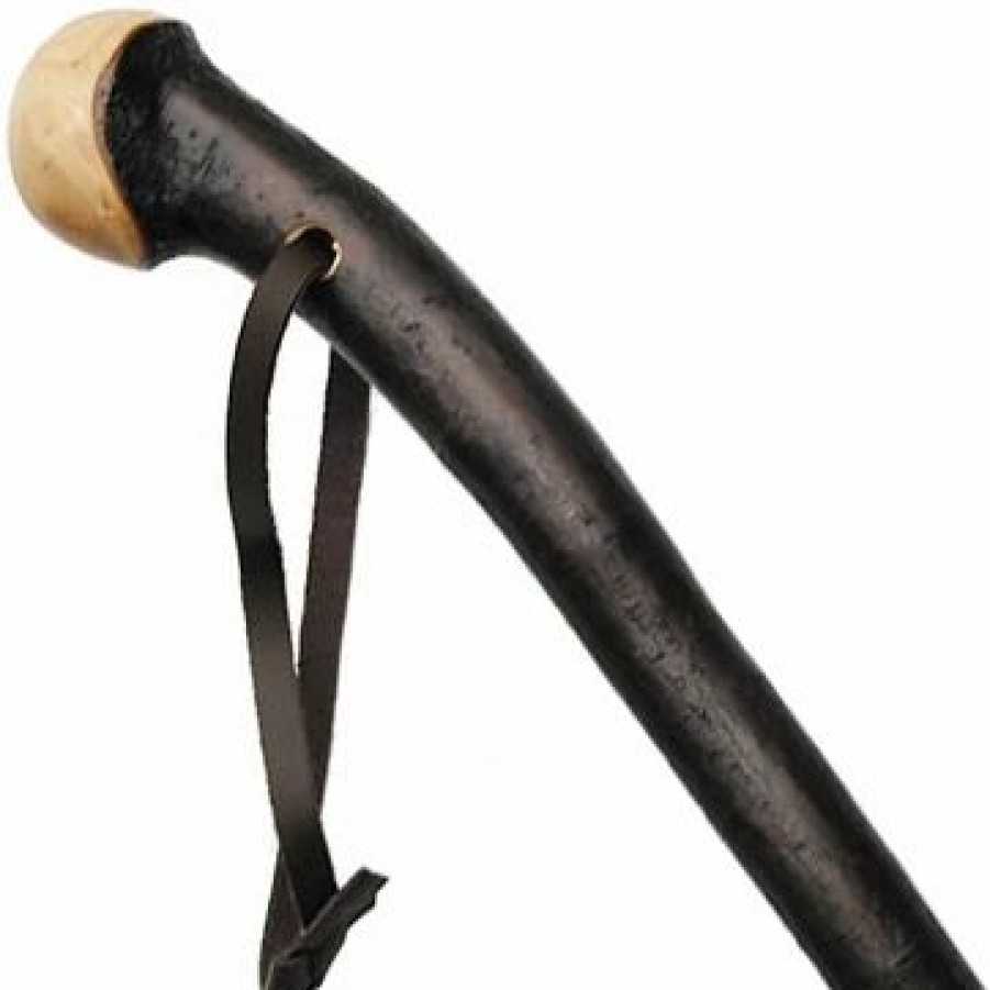 * Harvy Uni Knob Cane Polished Natural Bark Irish Blackthorn -Affordable Gift For Your Loved One! Item #Dhar-07695 Walking Canes